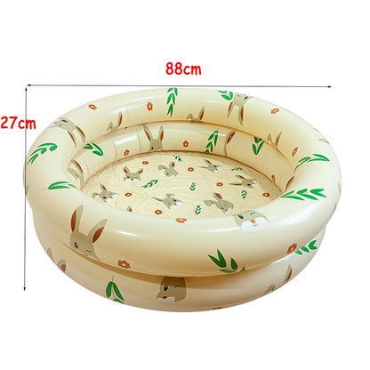 Baby PVC Inflatable Swimming Pool Portable Toy Toddler Blow Up Round Padding Pool Kid Fun Outdoor Play Sand/Water Fishing Toys