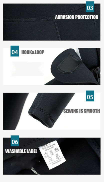 3MM Wetsuits Men Neoprene Diving Surfing Swimming Full Suits Cold Water Keep Warm Zipper Water Sports Full Diver Suit