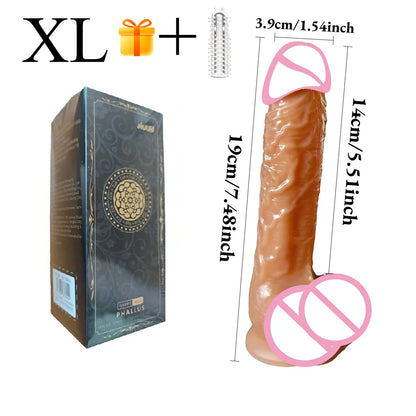 A Dildo Suitable for Beginners Butt Plug Realistic Adult Sex Toys with Strong Suction Cups, Anal Dildos  for Women and Couples
