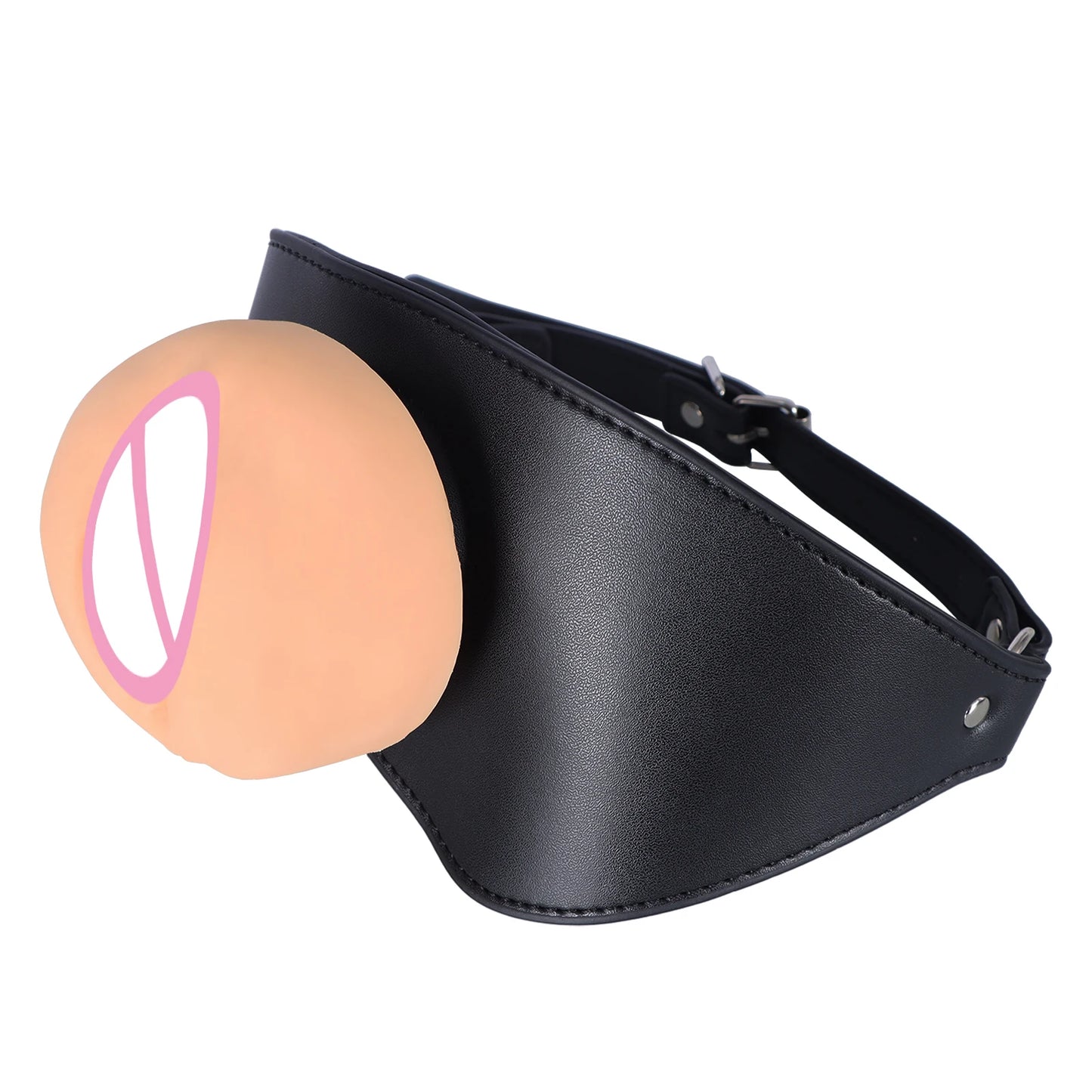 New Adult Toys Leather Gag Gag Plug Adult Game Adjustable Penis Masturbation Cup Adult Restraint Slave Bondage Erotic Sex Toys