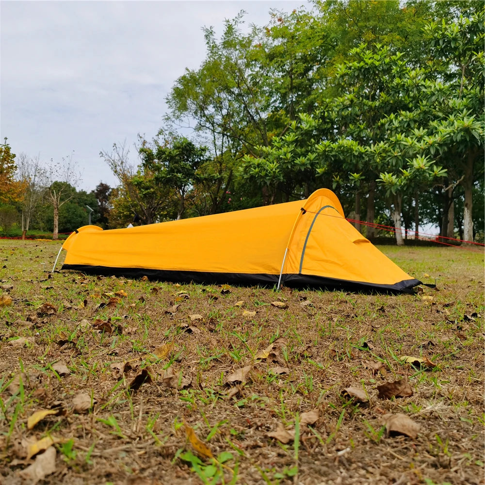 Backpacking Tent Outdoor Hiking Camping Sleeping Bag Tent Waterproof Lightweight Single Person Tent