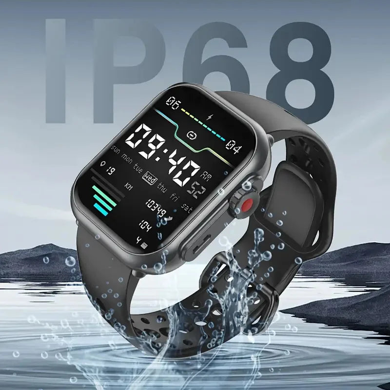 1000 mAh Smart Watch Men Women 1.85-Inch AMOLED GPS 100+Sports Mode Watches Heart Rate Bluetooth Call IP68 Waterproof Smartwatch