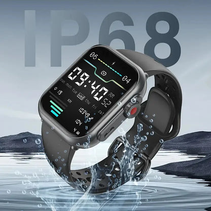 1000 mAh Smart Watch Men Women 1.85-Inch AMOLED GPS 100+Sports Mode Watches Heart Rate Bluetooth Call IP68 Waterproof Smartwatch