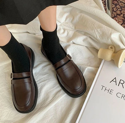 Shoes For Women Black Woman Pumps Low Heel Elegant Loafers Luxury Leather Casual Round Toe Stylish L Vacation Popular 39 On Sale