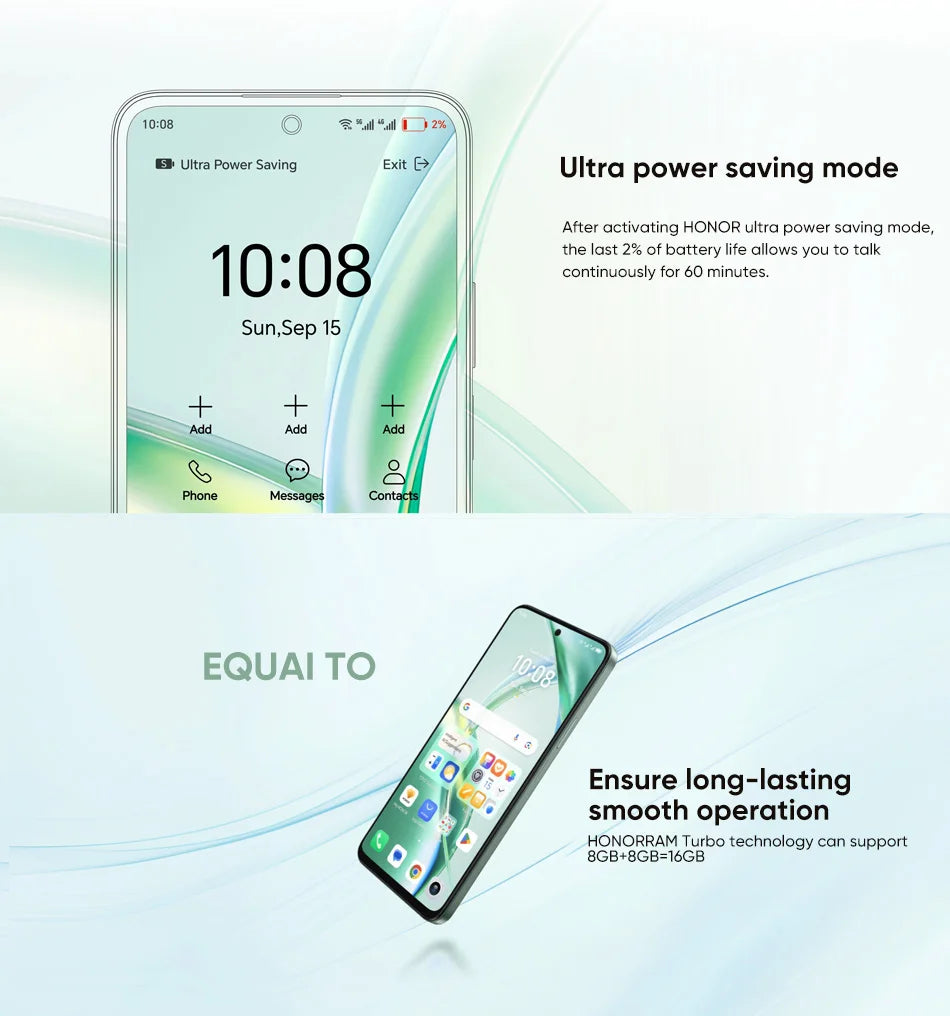 2025 New HONOR 200 Smart Global Version Snapdragon 4 Gen 2 5G Smartphone 6.8'' 120Hz TFT LCD Display 35W HONOR SuperCharge IP64