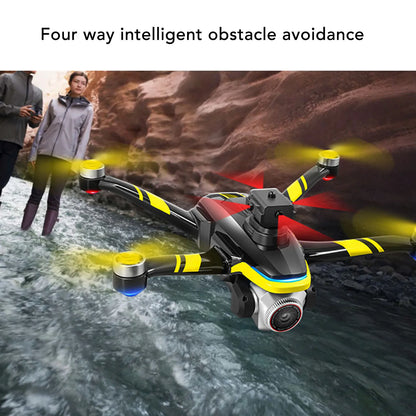 Remote Control Drone with Screen 4K High Definition Camera Smart Obstacle Avoidance Brushless Quadcopter for Aerial Photography