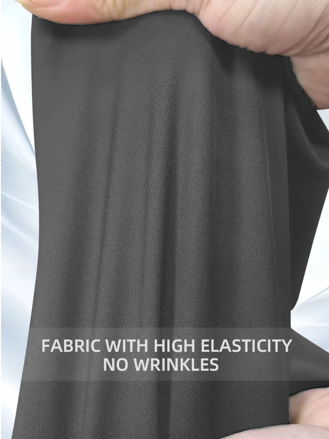 Elegant High Waisted Wide Leg Pants Women Comfortable Slimming Elastic Waist Trousers Versatile Office Daily Casual Butt Lifting