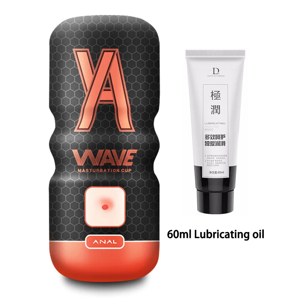 Powerful Sucking Masturbation Cup Realistic Anal Vagina Pocket Pussy Blowjob Massager Male Masturbator Sex Toys for Men 18+ Toys