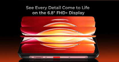 OUKITEL WP56 Rugged phone 16000mAh 45w 36GB+512GB 6.8“FHD 120Hz cell phone MTK7050 32MP+108MP android 15 smartphone