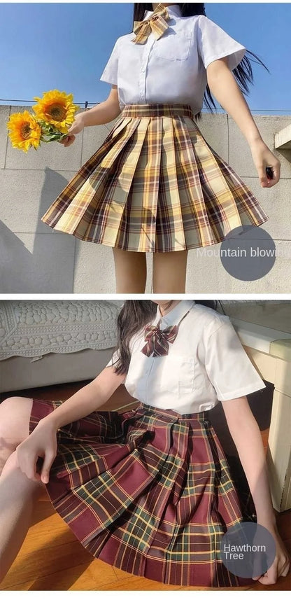 Pleated Skirt Autumn Winter Mini Skirts Womens 2024 Summer Plaid Skirt Tennis Skirt White Sexy Black Skirt Goth School Y2k Jupe