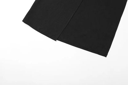 Gothic Patchwork Sexy Mini Skirts Goth Dark Techwear Women Grunge Irregular Hem High Waist Cargo Skirt Hip Hop Black Summer 2023