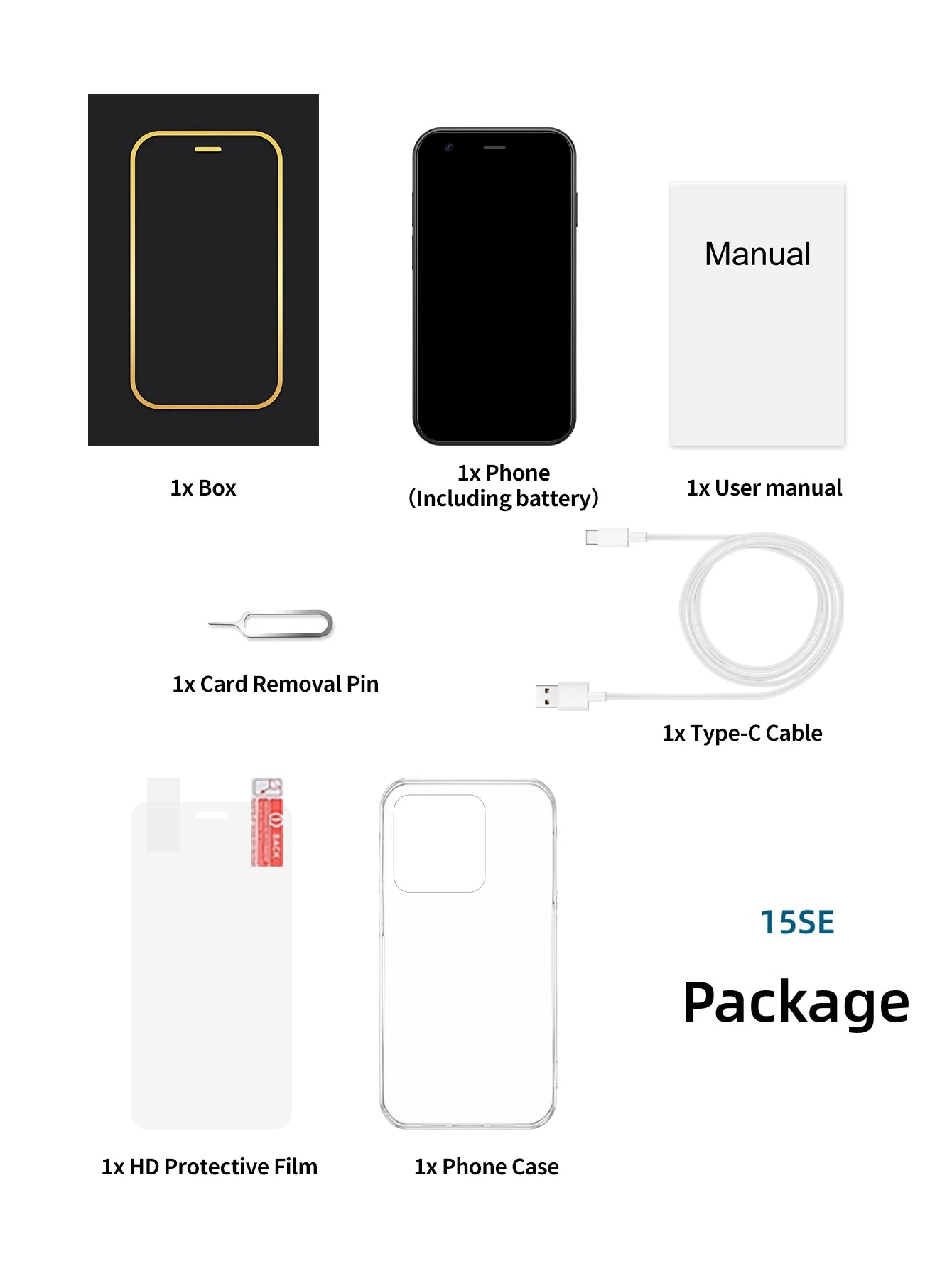 SERVO Mini Smartphone 3.0" Display 2GB+16GB 3G WCDMA Facial Recognition WiFi GPS Play Store Android Smart Phone Dual SIM Standby