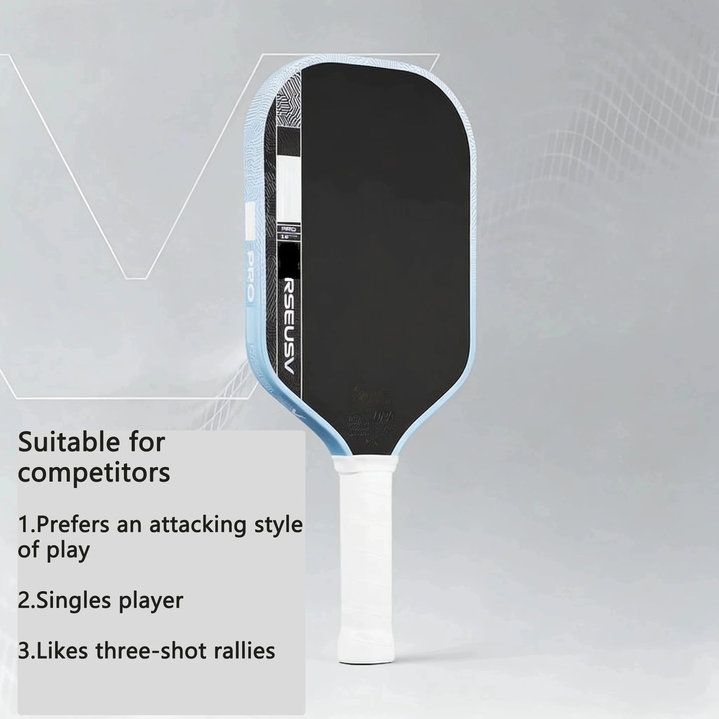 new Pro V pickleball paddle features optimized Tech Flex Power and Propulsion Core, delivering enhanced power, higher forgivenes