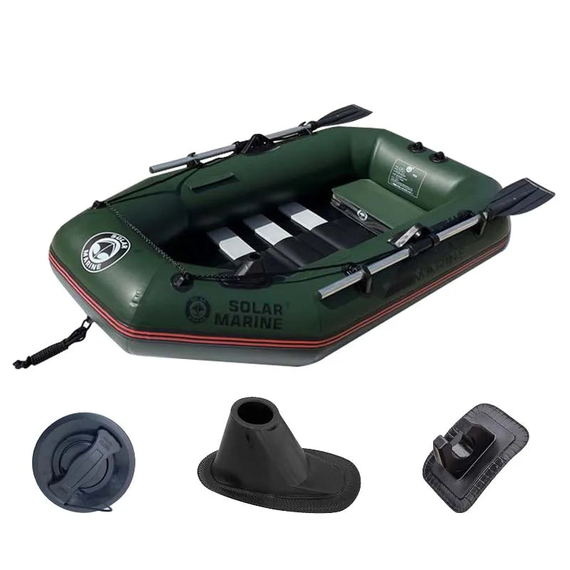 5.7ft 175cm Fishing Boat PVC Inflatable Kayak With Free Accessories for Outdoor Water Sports Swimming Fishing Pool Lake River