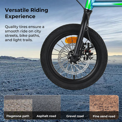 12Inch Folding Bicycle 7 Speed Disc Brake Ultralight Portable Adult Men's Bike to Work Foldable Bicycle with Shock Handlebar