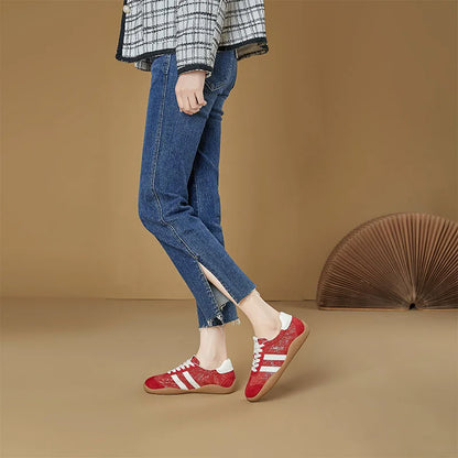AIYUQI 2026 New Spring and Autumn Women's sneakers  Flats Dexun Women Shoes Genuine Leather, Stylish, Non-slip female Shoes