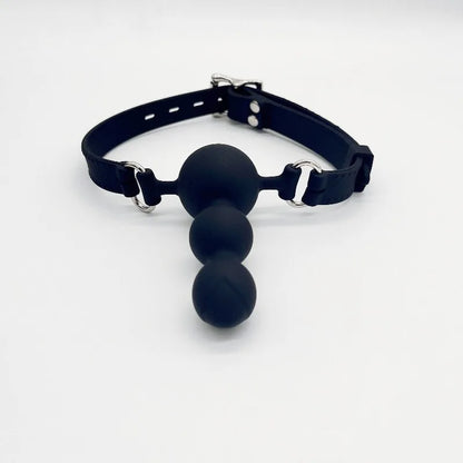 Soft silicone mouth plug with holes, full silicone mouth ball, couple flirting toy, fun mouth hook