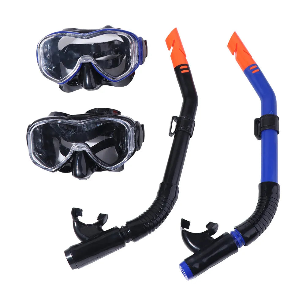 Waterproof Underwater Snorkeling Mask Breathing Anti Fog Women Diving Suit No Leaking with Breathing Tube Swimming Goggles