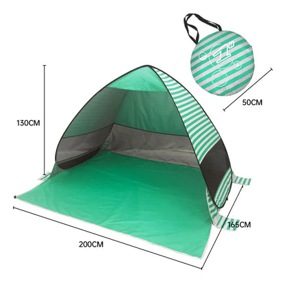 Beach Tent  Automatic Instant Pop Up Tent Potable Beach Tent Outdoor Waterproof UV Protection Camping Fishing Tent