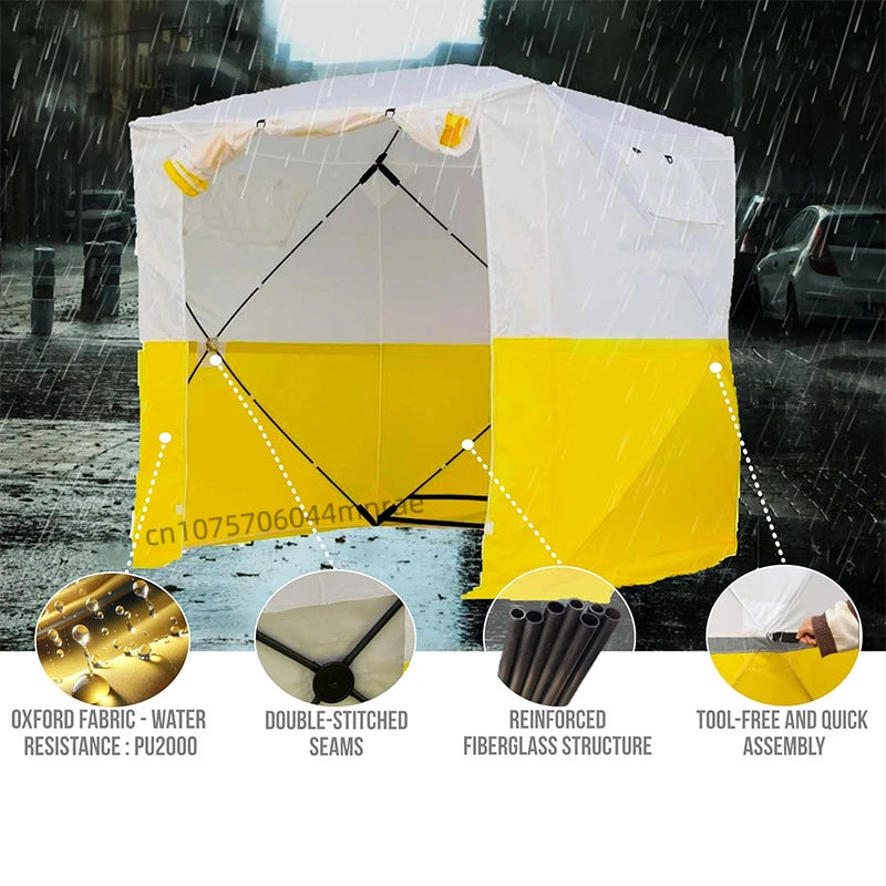 Outdoor Tent, Portable Rainproof and Sunscreen Multi Functional Tent for Camping and Picnicking, Outdoor Camping Equipment