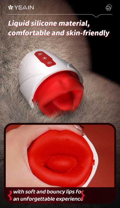 Vibrator Adult Sex Toys for Women Mouth Shaped Sucking Vibrator Licking Nipples Anal Clit Sucker Vibration