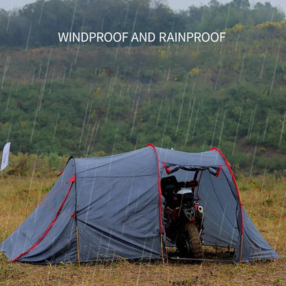 1 - 2 Person Tent  Camping Travel Tent Motorcycle Waterproof and Windproof Strong Outdoor Trekking Fast Delivery Ultralight