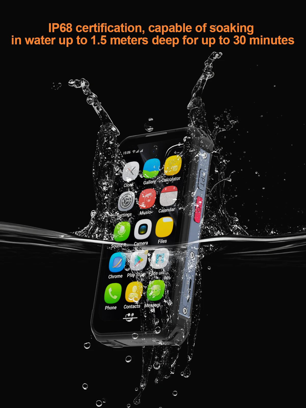 SERVO TANK500 IP68 Waterproof Mini Smart Phone 4G LTE Android 12 RAM 6GB ROM 128GB PTT Network Intercom Small Rugged Smartphones