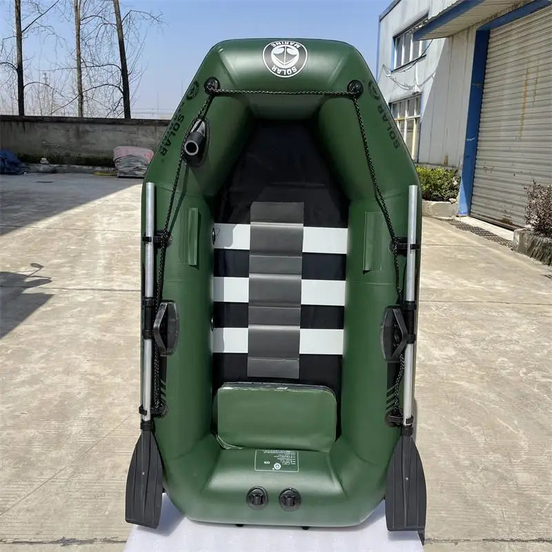 No Accessories Parts B175 Solar Marine 0.7 mm PVC Inflatable Rowing Fishing Boats One Person Kayak Canoe Dinghy Waterplay Craft