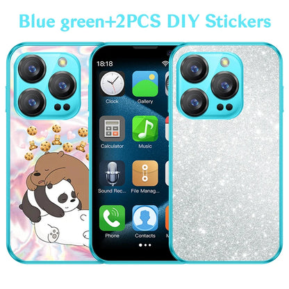 With 2Pcs DIY Stickers New XS18 Pro 2GB RAM 16GB ROM Android 9.0 Face Recognition Dual SIM Dual Standby 3G 3.0" Smartphone
