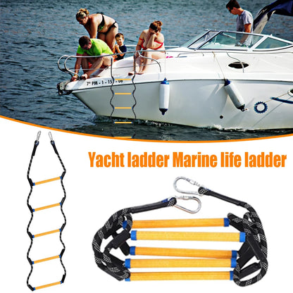 Marine Rope Ladder Telescopic Rope Ladder Portable Rope Ladder Swimming Ladder Suitable For Kayaks Motorboats Canoes Etc