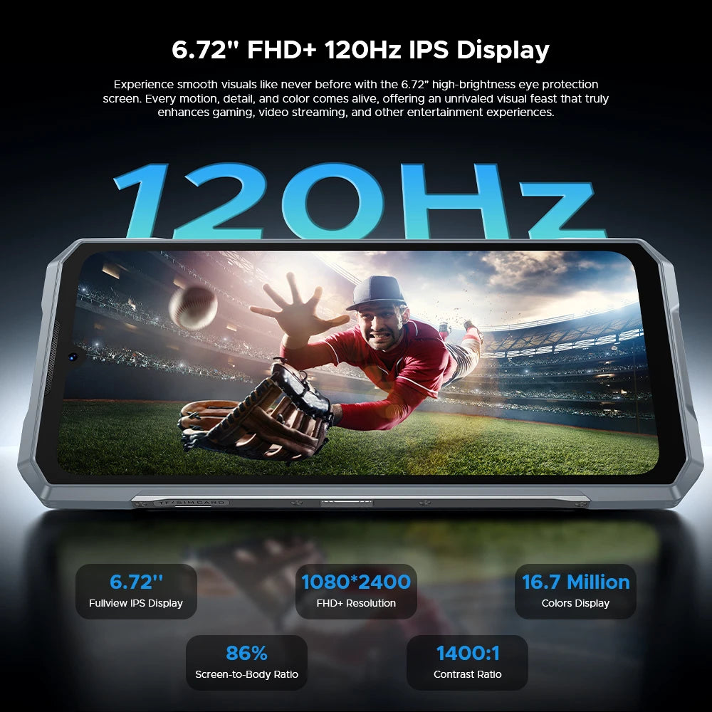 World Premiere DOOGEE Blade GT Pro 5G Rugged Phone LED Light Effect 12GB 512GB 10.5mm Ultra-thin 100MP AI Camera 5800mAh Battery