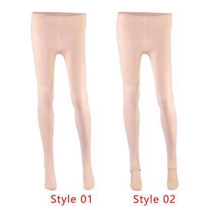 Women Winter Thermal Warm Velvet Thick Pantyhose Fluff Lined Stretch Slim Leggings Pants Ankle-Length