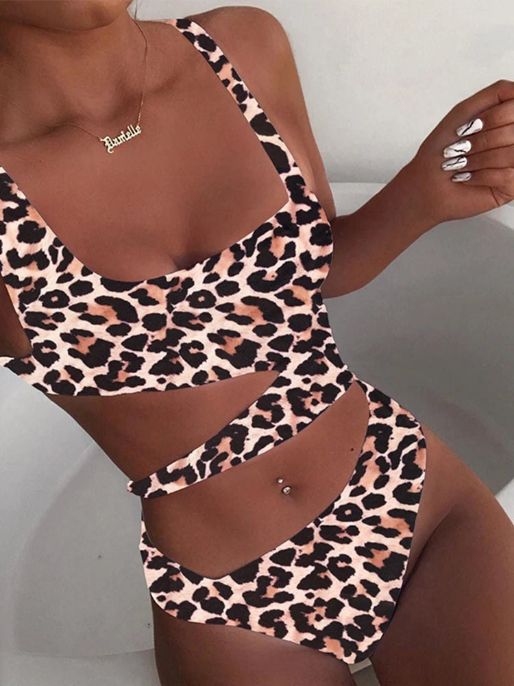 2023 New Sexy One-Piece Swimsuit Cut Swimsuit Push-Up Bikini Beach Wear Women'S Swimsuit