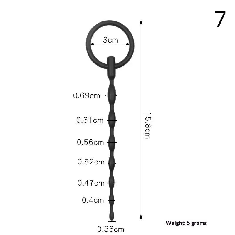 Adult Products Sex Toys For Couple Urethral Plug Beads Butt Plug Silicone Masturbation Inertia Flexible Penis Plug Massager
