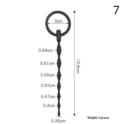 Adult Products Sex Toys For Couple Urethral Plug Beads Butt Plug Silicone Masturbation Inertia Flexible Penis Plug Massager