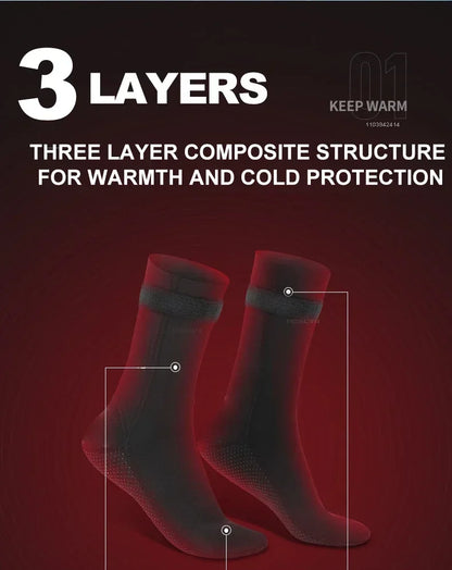 3mm Neoprene Socks Wetsuit Shoes Non Slip Surf Swim Fins Socks Warm Beach Boots for Snorkeling Diving Water Sports