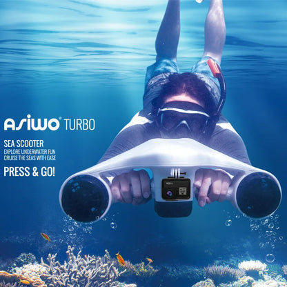 Electric Sea Scooter Portable 30 Meters Depth Underwater 35mins Running Time -10℃-40℃ Available Underwater Scooter 3.5kg