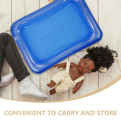 Inflatable Swimming Pool For Dolls Toys Kids Playset Sand Tray Water Tray Rectangular Pool Pvc Material Summer Child Accessories