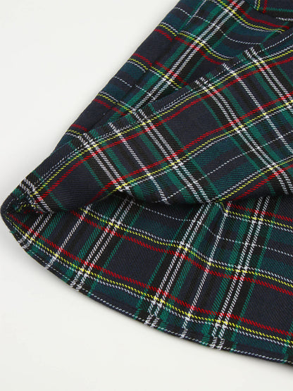 Womens Plaid Pleated Skirts With Necktie Harajuku Mini Japanese Preppy Schoolgirls Uniforms Kawaii Skirts Ladies Cosplay Costume