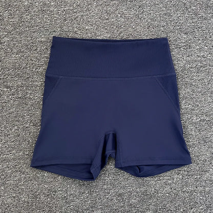 High-Waist Yoga Pants Women's Fitness Running Shorts Breathable Quick-Dry Elastic Spring Summer Training Three minutes of pants
