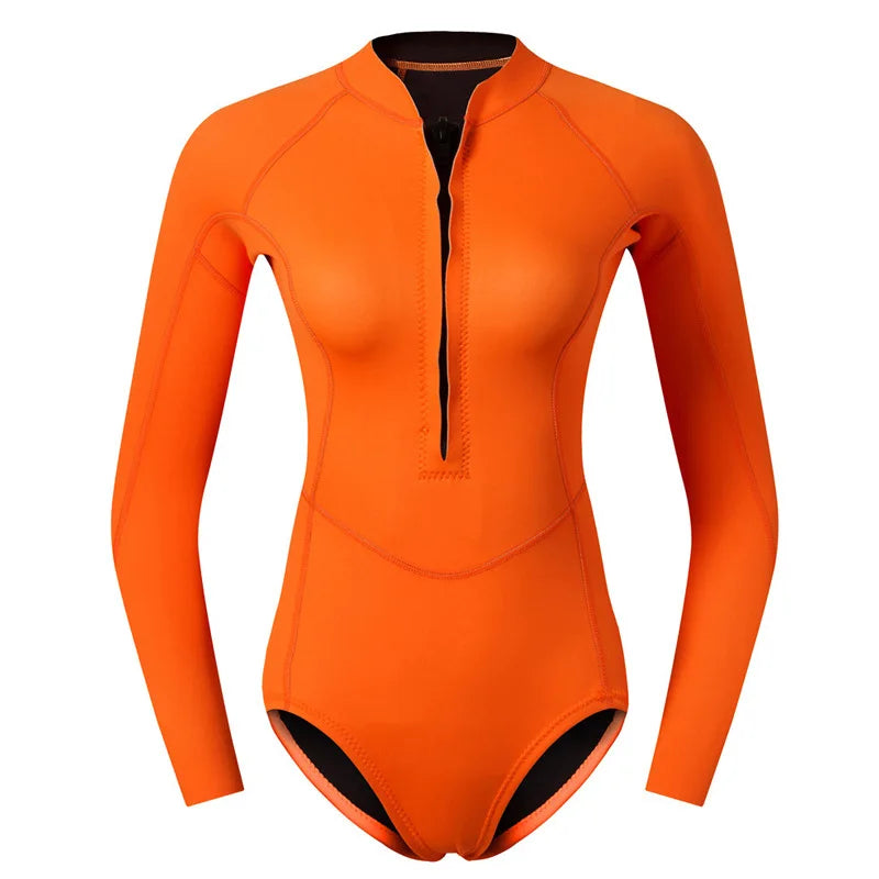 2MM Neoprene Snorkeling Wetsuits Spearfishing Surfing Diving Suit Bathing Swimwears Women Keep Warm Scuba Water Sport Equipment