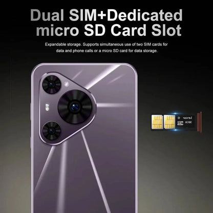 New 2025 HOT P70 Ultra 7.0inch HD Facial Recognition Function Global Edition Original Smart Dual Card 6800Mah Battery