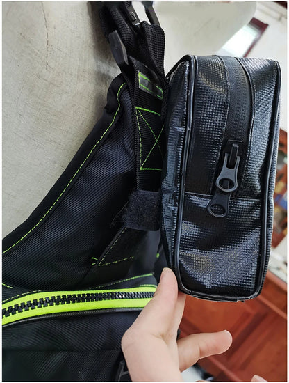 multi-functional life jacket vest for outdoor fishing, a must-have for safety. Multiple pockets for storage, buoyant materials