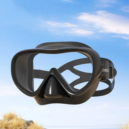 COPOZZ Professional  Diving Mask Full Vision Mask Underwater Snorkel Mask Set Swimming Snorkel HD Anti Fog Diving Equipment
