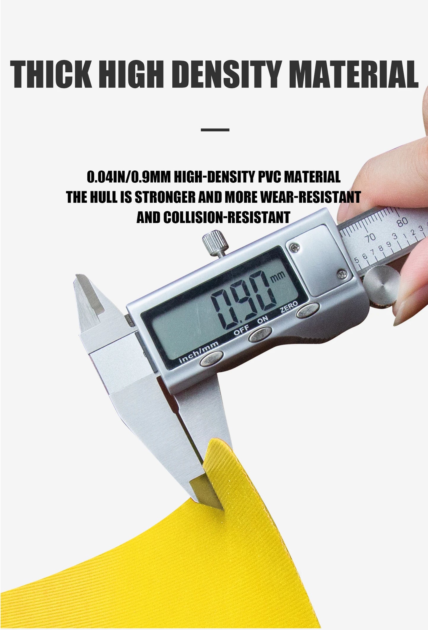 KOETSU Inflatable Kayak Fishing Boat: Bright Yellow 2-Person Drift Craft for Anglers