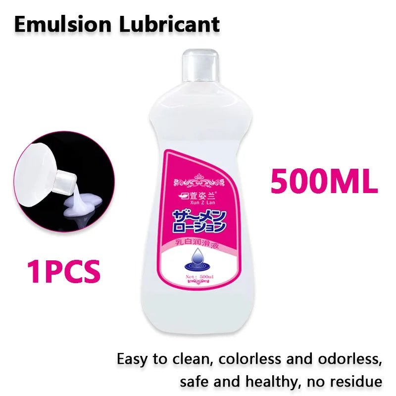 Adult Products  Aqueous Solution Lubricant Easy to Clean Colorless Odorless Safe and Healthy Gay Vaginal Anal Lubricant 500ML