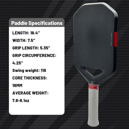 Plaid Pickleball Paddle – PureFoam Core with TPU Power Ring, Power & Control