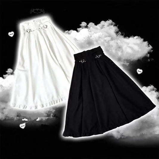 French Vintage Flower Print Skirt Women Elegant Evening Party A-line Skirts Y2k High Waist Mid-length Skirts 2025 Summer Fashion