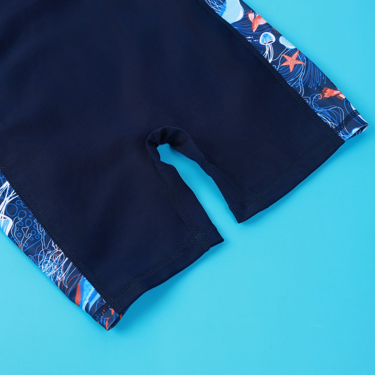 One-Piece Swim Suits Sportswear Girls Boys Summer Swimwear Children Swimsuits Kid Short Sleeve Quick Drying Sun Protection