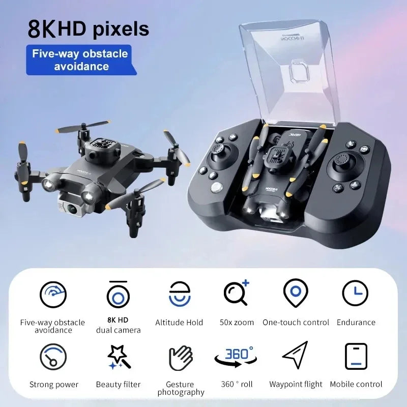XIAOMI 4DRC V30 Mini Drone with Camera HD 8K 1080P FPV RC Drones Profesional Five-sided Obstacle Avoidance Helicopter Drone Gift